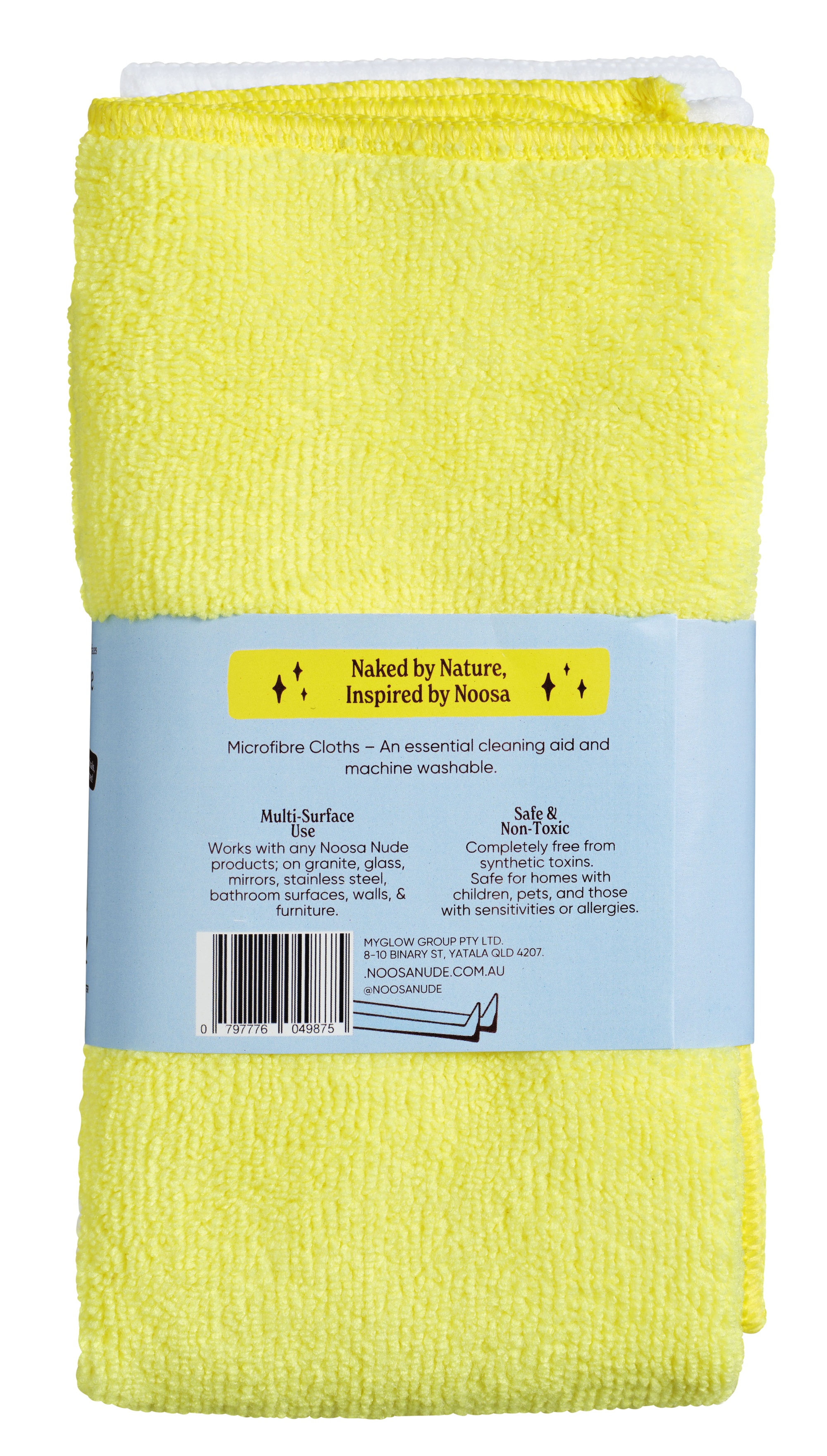Microfibre Cloths (Yellow & White - 2 Pack)